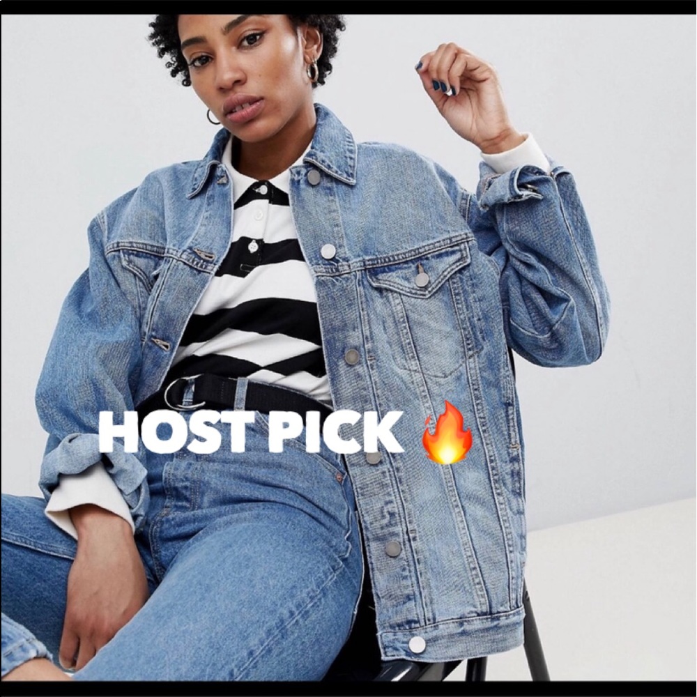 🎁 NWT TRUCKER JEAN JACKET 🎁 - Picture 1 of 5
